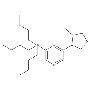 3-[(2S)-1-Methyl-2-pyrrolidinyl]-5-(tributylstannyl)pyridine Structure