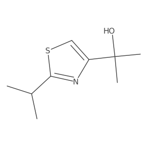 2-[2-(Propan-2-yl)-1,3-thiazol-4-yl]propan-2-ol Structure