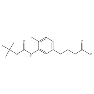 4-(3-{[(Tert-butoxy)carbonyl]amino}-4-methylphenyl)butanoic acid Structure