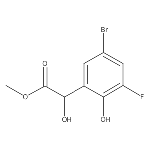 Methyl 2-(5-bromo-3-fluoro-2-hydroxyphenyl)-2-hydroxyacetate Structure