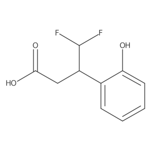 4,4-Difluoro-3-(2-hydroxyphenyl)butanoic acid Structure