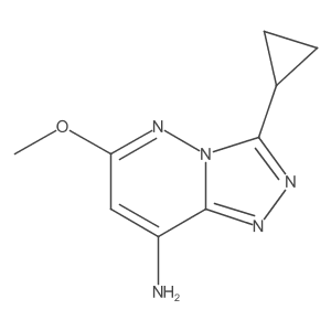 3-Cyclopropyl-6-methoxy-[1,2,4]triazolo[4,3-b]pyridazin-8-amine Structure