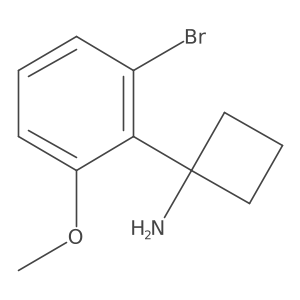 1-(2-Bromo-6-methoxyphenyl)cyclobutan-1-amine结构式