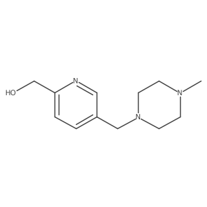 (5-((4-Methylpiperazin-1-YL)methyl)pyridin-2-YL)methanol结构式
