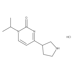 1-Isopropyl-4-(pyrrolidin-3-yl)pyrimidin-2(1h)-one hydrochloride Structure