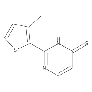 2-(3-Methylthiophen-2-yl)-3,4-dihydropyrimidine-4-thione结构式