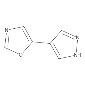 5-(1H-Pyrazol-4-yl)oxazole结构式