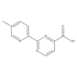 2-(5-Methylpyridin-2-yl)pyrimidine-4-carboxylic acid结构式