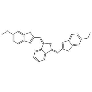 Benzothiazole, 2,2a(2)-(1,3-isoindolinediylidenedinitrilo)bis[6-methoxy- Structure