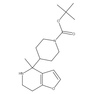 tert-butyl 4-{4-methyl-4H,5H,6H,7H-furo[3,2-c]pyridin-4-yl}piperidine-1-carboxylate结构式