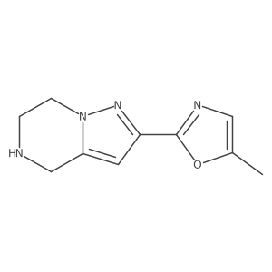 4,5,6,7-Tetrahydro-2-(5-methyl-2-oxazolyl)pyrazolo[1,5-a]pyrazine Structure