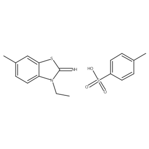 3-ethyl-6-methylbenzo[d]thiazol-2(3H)-imine 4-methylbenzenesulfonate结构式
