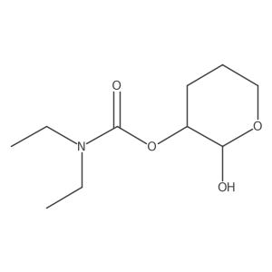 Carbamic acid, diethyl-, tetrahydro-2-hydroxy-2H-pyran-3-yl ester结构式
