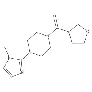 (4-(1-methyl-1H-imidazol-2-yl)piperazin-1-yl)(tetrahydrofuran-3-yl)methanone Structure