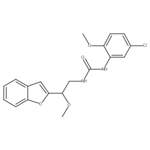 1-(2-(Benzofuran-2-yl)-2-methoxyethyl)-3-(5-chloro-2-methoxyphenyl)urea结构式