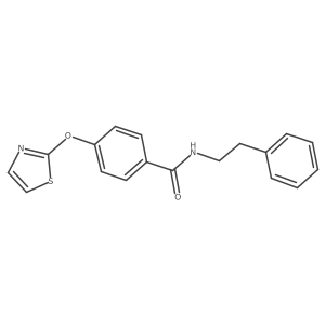 N-phenethyl-4-(thiazol-2-yloxy)benzamide Structure
