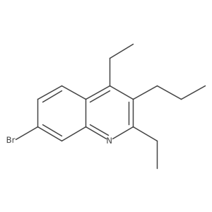 7-Bromo-2,4-diethyl-3-propylquinoline结构式