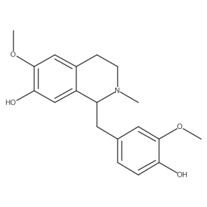 7-Isoquinolinol, 1,2,3,4-tetrahydro-1-[(4-hydroxy-3-methoxyphenyl)methyl]-6-methoxy-2-(methyl-14C)- Structure