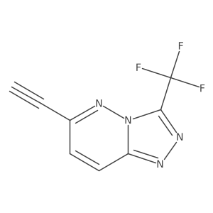 6-Ethynyl-3-(trifluoromethyl)-[1,2,4]triazolo[4,3-b]pyridazine Structure