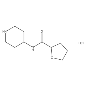 N-(piperidin-4-yl)tetrahydrofuran-2-carboxamide hydrochloride Structure