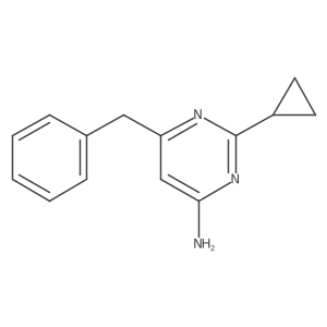 6-Benzyl-2-cyclopropylpyrimidin-4-amine Structure
