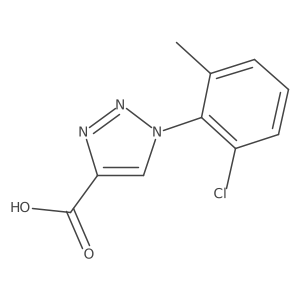 1-(2-chloro-6-methylphenyl)-1H-1,2,3-triazole-4-carboxylic acid结构式