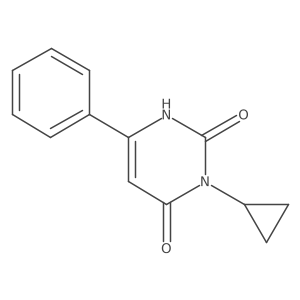3-Cyclopropyl-6-phenyl-1,2,3,4-tetrahydropyrimidine-2,4-dione Structure