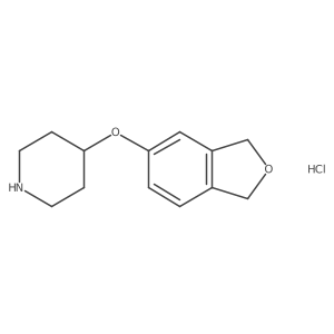 4-((1,3-Dihydroisobenzofuran-5-yl)oxy)piperidine hydrochloride Structure