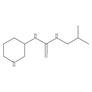 3-(2-methylpropyl)-1-[(3R)-piperidin-3-yl]urea Structure