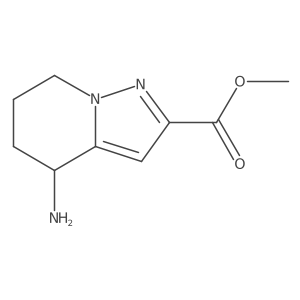 methyl (4R)-4-amino-4H,5H,6H,7H-pyrazolo[1,5-a]pyridine-2-carboxylate结构式