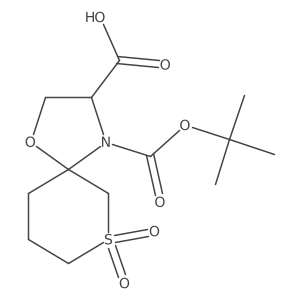 4-[(Tert-butoxy)carbonyl]-7,7-dioxo-1-oxa-7lambda6-thia-4-azaspiro[4.5]decane-3-carboxylic acid Structure