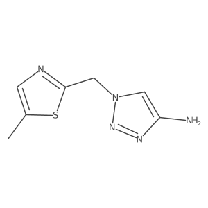 1-[(5-methyl-1,3-thiazol-2-yl)methyl]-1H-1,2,3-triazol-4-amine Structure