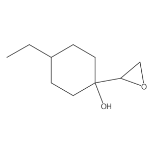 4-Ethyl-1-(oxiran-2-yl)cyclohexan-1-ol结构式