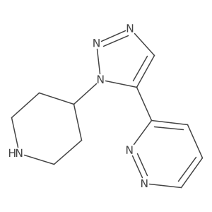 3-[1-(piperidin-4-yl)-1H-1,2,3-triazol-5-yl]pyridazine结构式