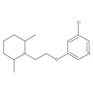 3-Chloro-5-[2-(2,6-dimethylpiperidin-1-yl)ethoxy]pyridine结构式