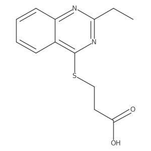 3-[(2-Ethylquinazolin-4-yl)sulfanyl]propanoic acid结构式