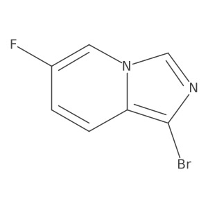 1-Bromo-6-fluoroimidazo[1,5-a]pyridine结构式