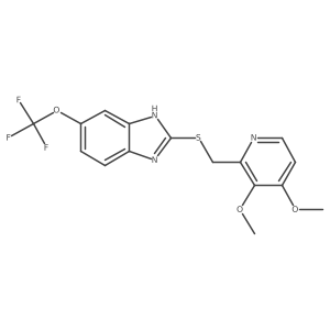 2-{[(3,4-dimethoxypyridin-2-yl)methyl]sulfanyl}-5-(trifluoromethoxy)-1H-1,3-benzodiazole结构式
