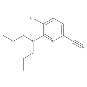 5-Chloro-6-(dipropylamino)pyridine-2-carbonitrile结构式