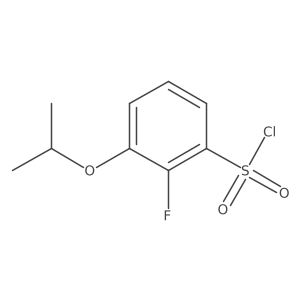 2-Fluoro-3-(propan-2-yloxy)benzene-1-sulfonyl chloride结构式