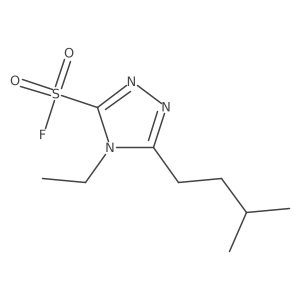 4-ethyl-5-(3-methylbutyl)-4H-1,2,4-triazole-3-sulfonyl fluoride结构式