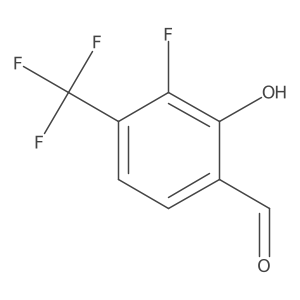 3-Fluoro-2-hydroxy-4-(trifluoromethyl)benzaldehyde结构式