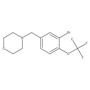 4-(3-Bromo-4-(trifluoromethoxy)benzyl)morpholine Structure