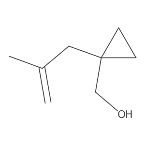 [1-(2-Methylprop-2-en-1-yl)cyclopropyl]methanol结构式