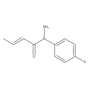 N-(4-fluorophenyl)but-2-enehydrazide Structure