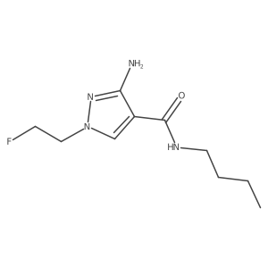 3-Amino-N-butyl-1-(2-fluoroethyl)-1H-pyrazole-4-carboxamide Structure