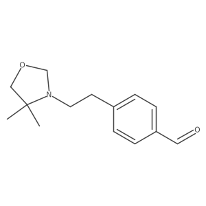 4-[2-(4,4-Dimethyl-1,3-oxazolidin-3-yl)ethyl]benzaldehyde Structure