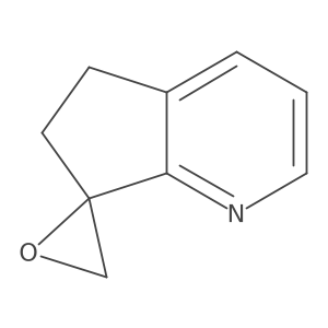 5,6-Dihydrospiro[cyclopenta[b]pyridine-7,2'-oxirane]结构式