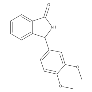 3-(3,4-Dimethoxyphenyl)-2,3-dihydro-1H-isoindol-1-one Structure