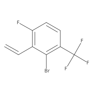 2-Bromo-4-fluoro-1-(trifluoromethyl)-3-vinylbenzene Structure